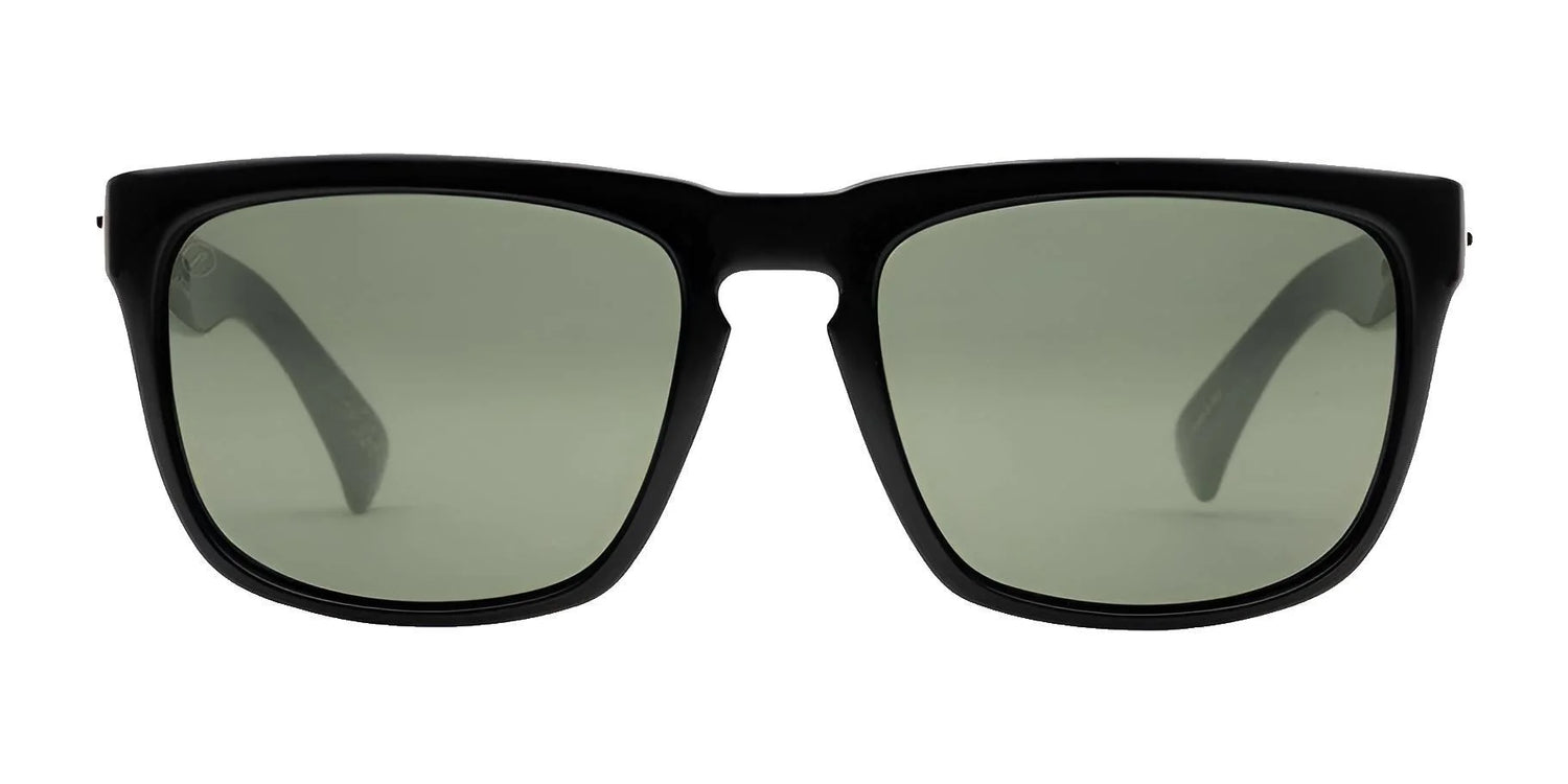Electric Knoxville XL Sunglasses by Electric, size 61, feature a black rectangular frame and dark lenses for superior sun protection and a lightweight fit, shown on a white background. Electric Knoxville XL Sunglasses by Electric, size 61, feature a black rectangular frame and dark lenses for superior sun protection and a lightweight fit, shown on a white background.