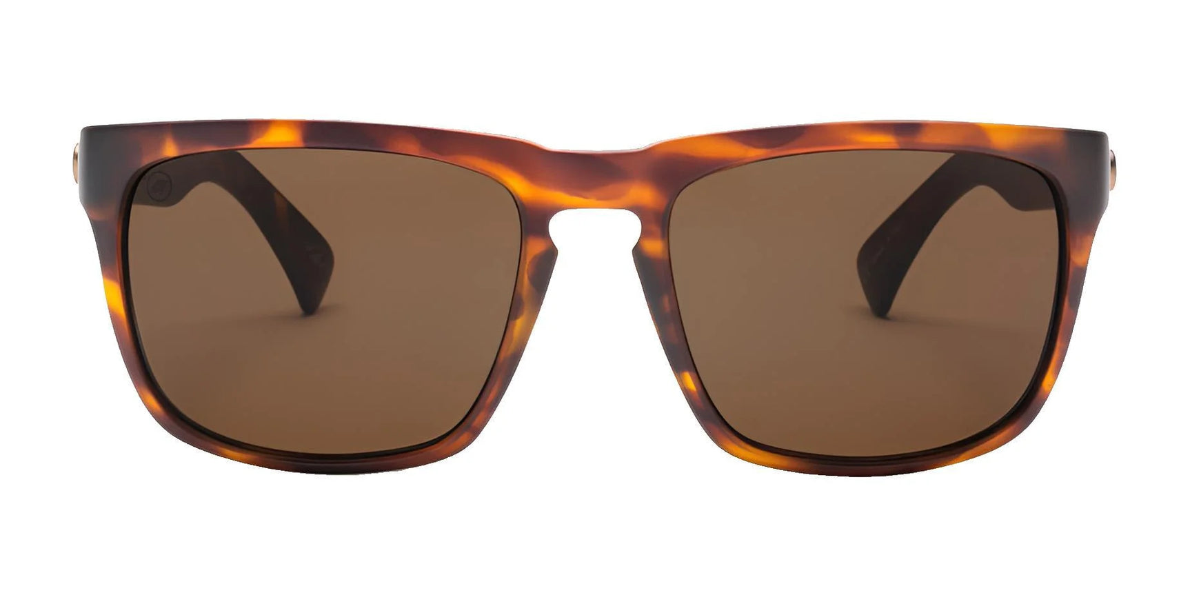 Front view of Electric Knoxville XL Sunglasses | Size 61 by Electric featuring thick tortoise-shell frames, brown lenses, and a lightweight fit for superior sun protection. Front view of Electric Knoxville XL Sunglasses | Size 61 by Electric featuring thick tortoise-shell frames, brown lenses, and a lightweight fit for superior sun protection.