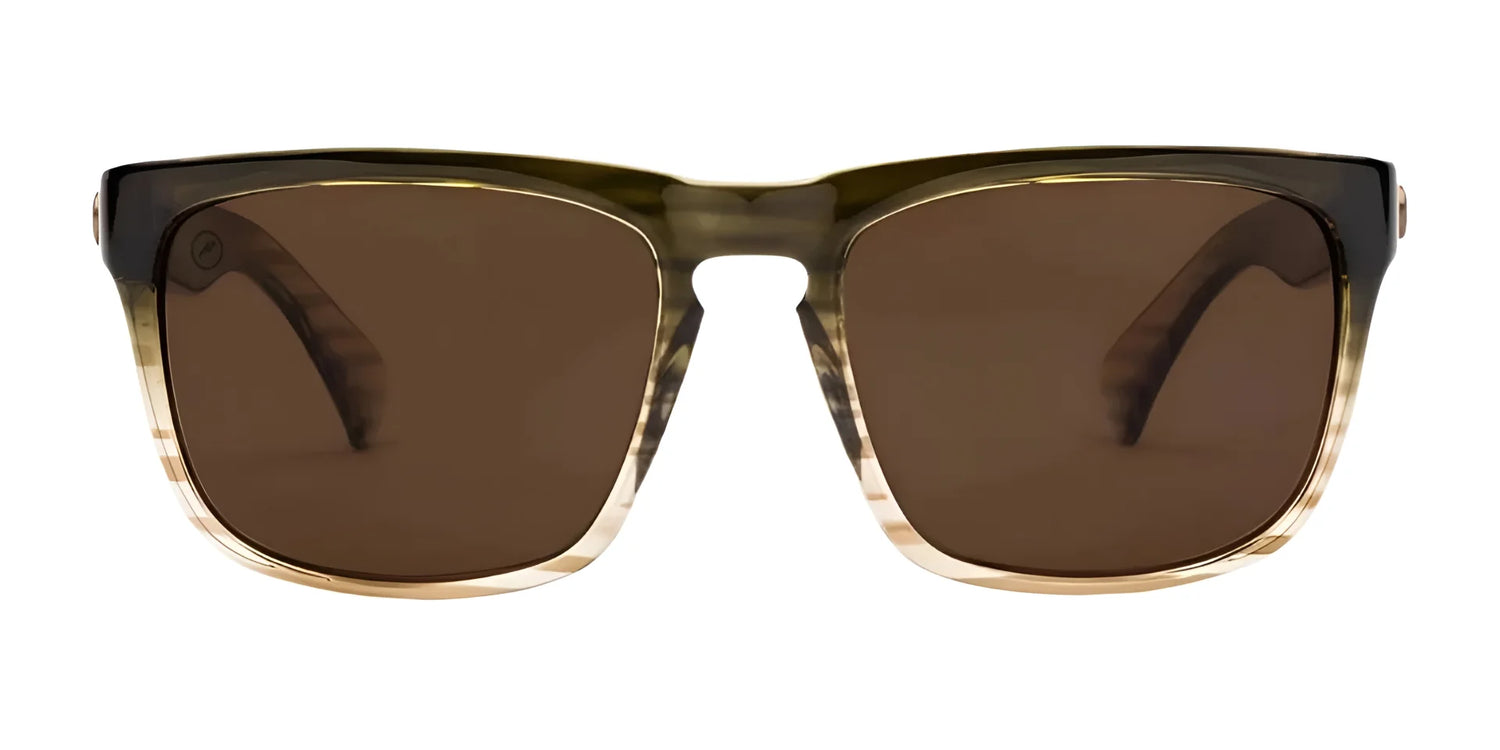 Front view of Electric Knoxville XL Sunglasses | Size 61 by Electric, showcasing large square translucent brown frames with brown gradient lenses for superior sun protection and a lightweight fit. Front view of Electric Knoxville XL Sunglasses | Size 61 by Electric, showcasing large square translucent brown frames with brown gradient lenses for superior sun protection and a lightweight fit.