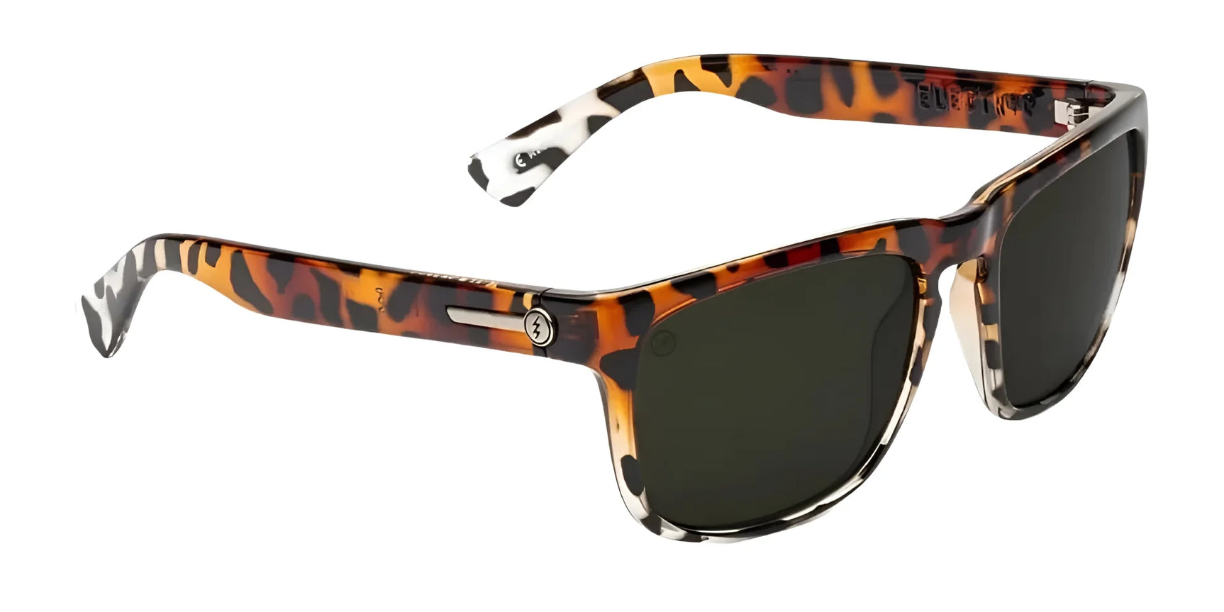 The Electric Knoxville XL Sunglasses | Size 61 feature a brown tortoiseshell frame, black lenses, and a subtle logo on the arm, combining superior sun protection with a lightweight fit for all-day comfort. The Electric Knoxville XL Sunglasses | Size 61 feature a brown tortoiseshell frame, black lenses, and a subtle logo on the arm, combining superior sun protection with a lightweight fit for all-day comfort.