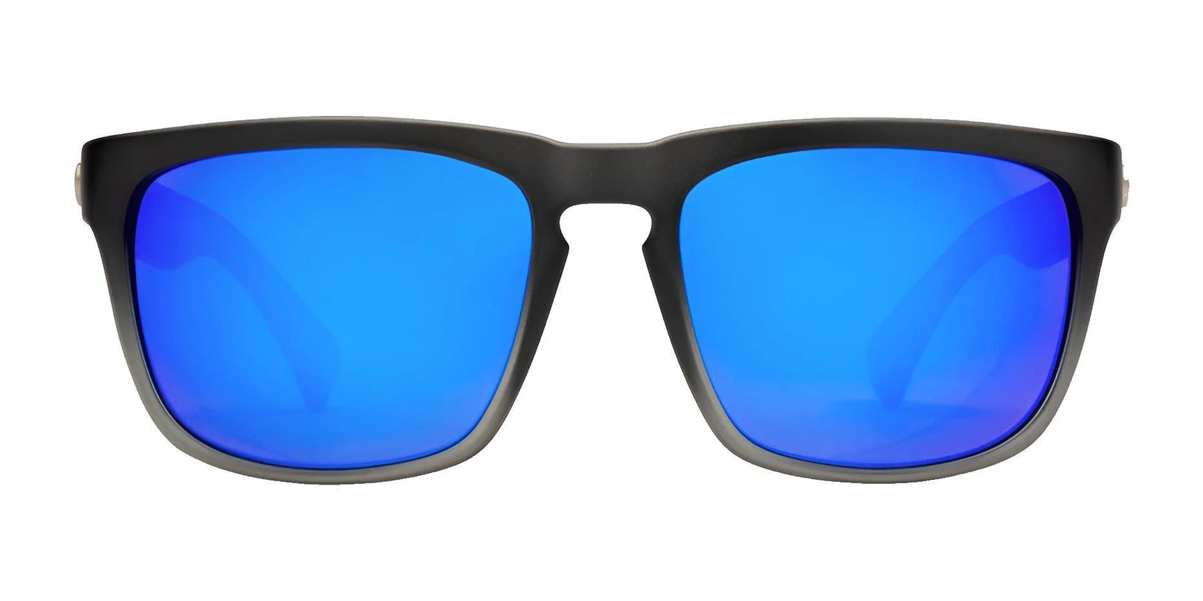The Electric Knoxville XL Sunglasses | Size 61 feature bright blue mirrored lenses, shown front view against a white background. Enjoy lightweight comfort and superior sun protection from the brand Electric. The Electric Knoxville XL Sunglasses | Size 61 feature bright blue mirrored lenses, shown front view against a white background. Enjoy lightweight comfort and superior sun protection from the brand Electric.