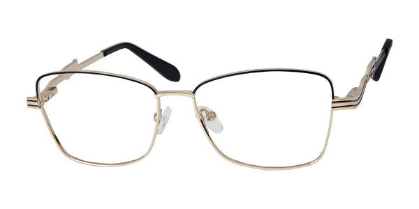 Elegante EL60 Eyeglasses | Size 54 / Black/Gold