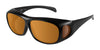 EnChroma Altavista LX Sunglasses | Size 64 / Matte Black / LX1 Light Amber VLT 80%