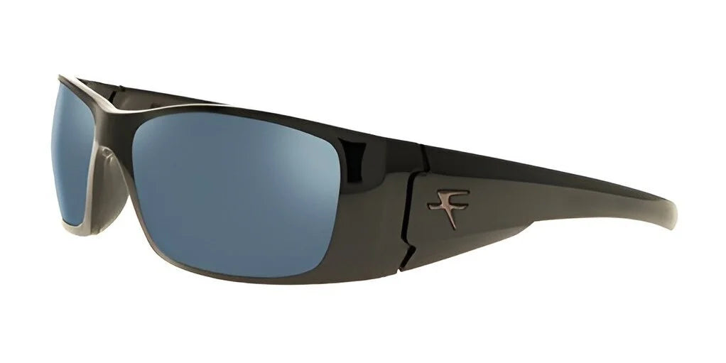 Fatheadz BLACK NITRO Sunglasses in size 66 feature reflective blue polarized lenses, a subtle logo on the temple, and provide 100% UV protection. Fatheadz BLACK NITRO Sunglasses in size 66 feature reflective blue polarized lenses, a subtle logo on the temple, and provide 100% UV protection.
