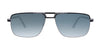 Fatheadz COLLATERAL Sunglasses | Size 60 / Black/Gunmetal / Gradient Blue, Non Polar