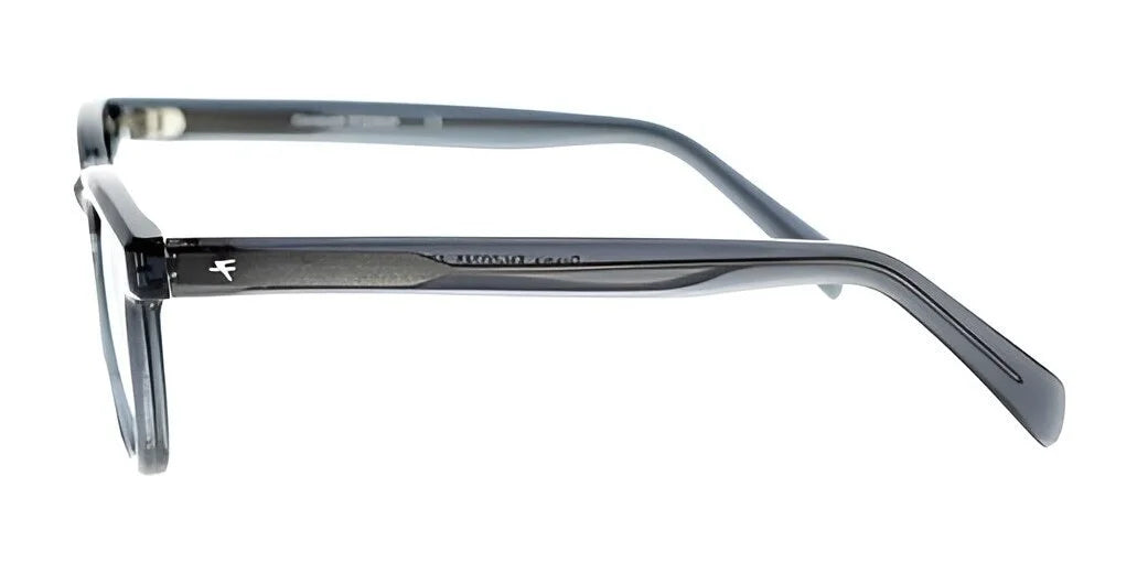 Side view of Fatheadz DRAMA Sunglasses featuring a sleek design with dark rims and transparent temples, providing UV protection. Side view of Fatheadz DRAMA Sunglasses featuring a sleek design with dark rims and transparent temples, providing UV protection.