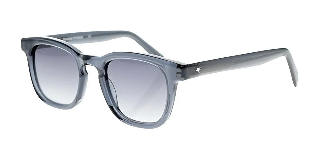The Fatheadz DRAMA Sunglasses boast gray square frames with gradient lenses and a subtle brand logo on the temple, providing stylish UV protection. The Fatheadz DRAMA Sunglasses boast gray square frames with gradient lenses and a subtle brand logo on the temple, providing stylish UV protection.