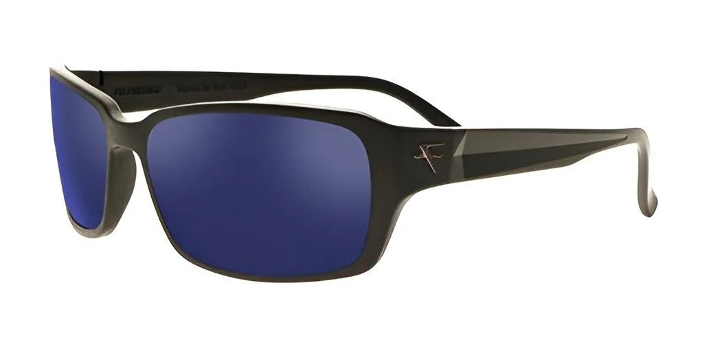 Fatheadz JAXON Sunglasses Matte Black Flare Navy Blue Fatheadz JAXON Sunglasses Matte Black Flare Navy Blue