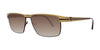 Fatheadz LIMIT Sunglasses | Size 61 / Brown/Gold / Blue Gradient, Non Polarized