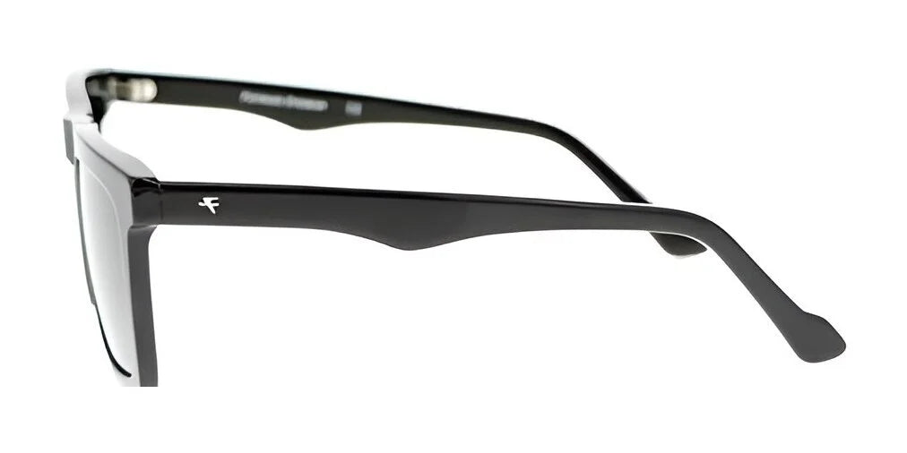 Side view of Fatheadz MONSOON Sunglasses showcasing black rectangular frames with a subtle logo on the arm, featuring oversized frames for a striking look. Side view of Fatheadz MONSOON Sunglasses showcasing black rectangular frames with a subtle logo on the arm, featuring oversized frames for a striking look.