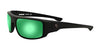 Fatheadz SLIDE JOB Sunglasses | Size 60 / Matte Black / Green & Ri-Pel (Inshore Fishing)