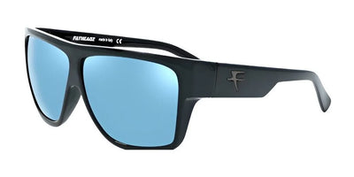 Discover the sleek design of Fatheadz TIGHT Sunglasses in size 60 with these bold shades. With black frames, blue lenses, and a distinctive logo on the temple, they make a stylish statement for any occasion.