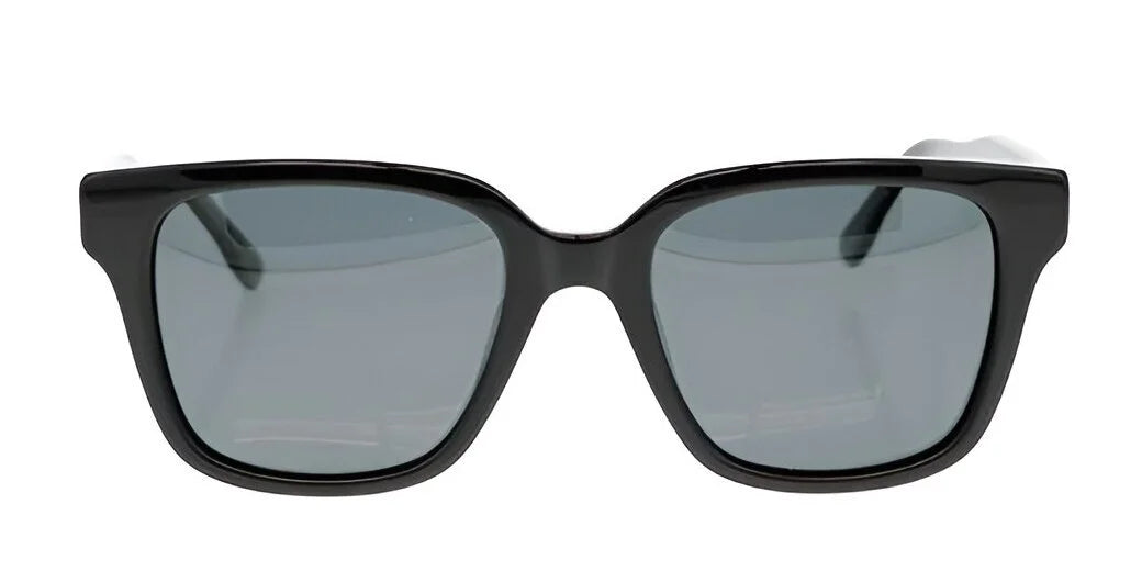 Fatheadz TRIPPER Sunglasses in size 53, featuring black square frames with dark polarized lenses for enhanced UV protection, shown in a front view. Fatheadz TRIPPER Sunglasses in size 53, featuring black square frames with dark polarized lenses for enhanced UV protection, shown in a front view.