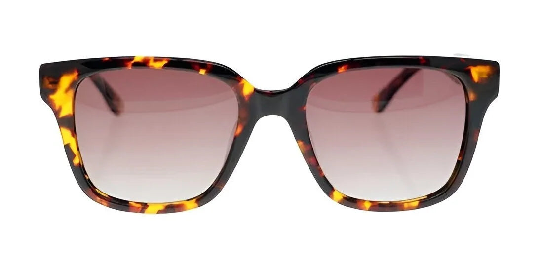 The Fatheadz TRIPPER Sunglasses in size 53 feature a tortoise shell square design with polarized gradient dark lenses that provide UV protection, showcased from the front view. The Fatheadz TRIPPER Sunglasses in size 53 feature a tortoise shell square design with polarized gradient dark lenses that provide UV protection, showcased from the front view.
