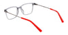 Flexon J4017 Eyeglasses | Size 49 / Black/Lime