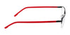 Flexon E1146 Eyeglasses | Size 54 / Satin Black/Crimson