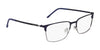 Flexon E1147 Eyeglasses | Size 55 / Matte Black/Gunmetal