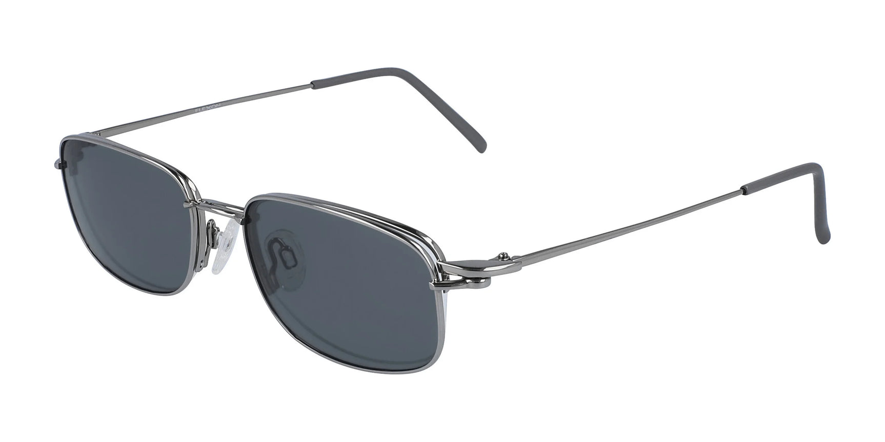 Flexon FLX806MAG-SET Eyeglasses with Clip-on Sunglasses Light Gunmetal Flexon FLX806MAG-SET Eyeglasses with Clip-on Sunglasses Light Gunmetal