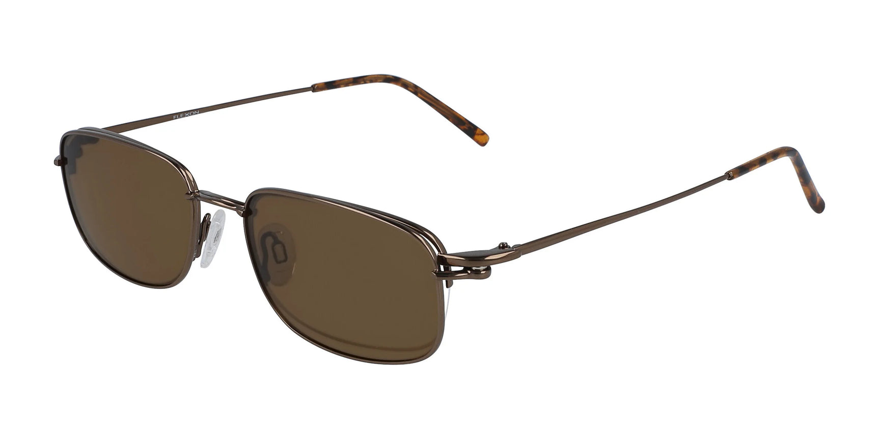 Flexon FLX806MAG-SET Eyeglasses with Clip-on Sunglasses Coffee 218 Flexon FLX806MAG-SET Eyeglasses with Clip-on Sunglasses Coffee 218