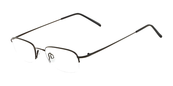 Flexon 607 Eyeglasses / Black Chrome / Size 49
