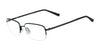 Flexon MELVILLE 600 Eyeglasses / Black Chrome / Size 53