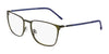 Flexon E1143 Eyeglasses | Size 54 / Matte Kelp/Blue