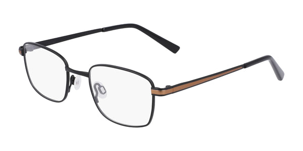 Flexon J4014 Eyeglasses / Matte Black / Size 45