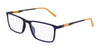 Flexon EP8018 Eyeglasses | Size 56 / Matte Navy Crystal