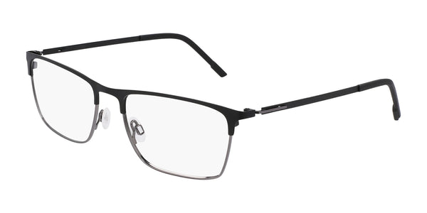 Flexon E1141 Eyeglasses | Size 56 / Matte Black/Gunmetal