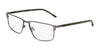 Flexon E1145 Eyeglasses | Size 55 / Satin Gun/Olive