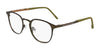 Flexon E1150 Eyeglasses | Size 49 / Matte Moss/Light Brown