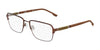 Flexon E1155 Eyeglasses | Size 54 / Matte Coffee