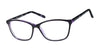 Focus Eyewear F70 Eyeglasses | Size 57 / Black/Purple