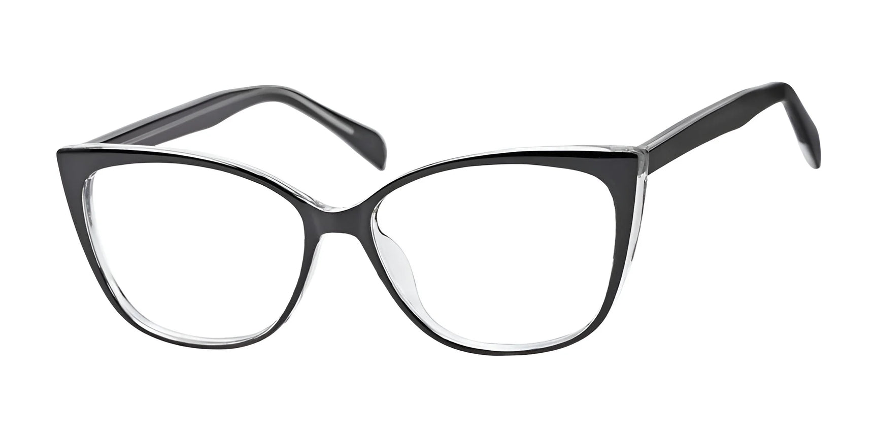 Focus Eyewear F82 Eyeglasses Black / Crystal Focus Eyewear F82 Eyeglasses Black / Crystal
