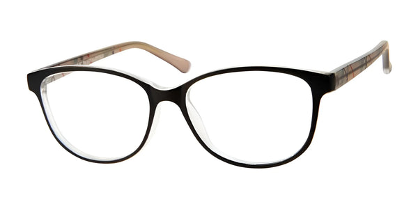 Focus Eyewear F87 Eyeglasses | Size 54 / Matte Black/Crystal