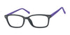 Focus Eyewear F254 Eyeglasses | Size 52 / Black/Purple