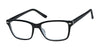 Focus Eyewear F265 Eyeglasses | Size 53 / Black/Crystal