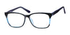 Focus Eyewear F269 Eyeglasses | Size 56 / Black/Blue