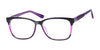 Focus Eyewear F269 Eyeglasses | Size 56 / Black/Purple