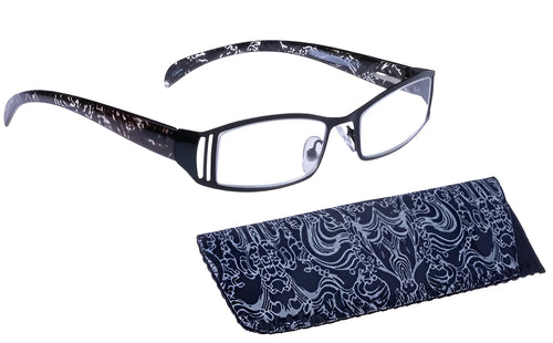 Foster Grant Sophie Eyeglasses / Black / +1.50