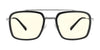 Gunnar Barron Computer Eyeglasses | Size 55 / Silver / Amber