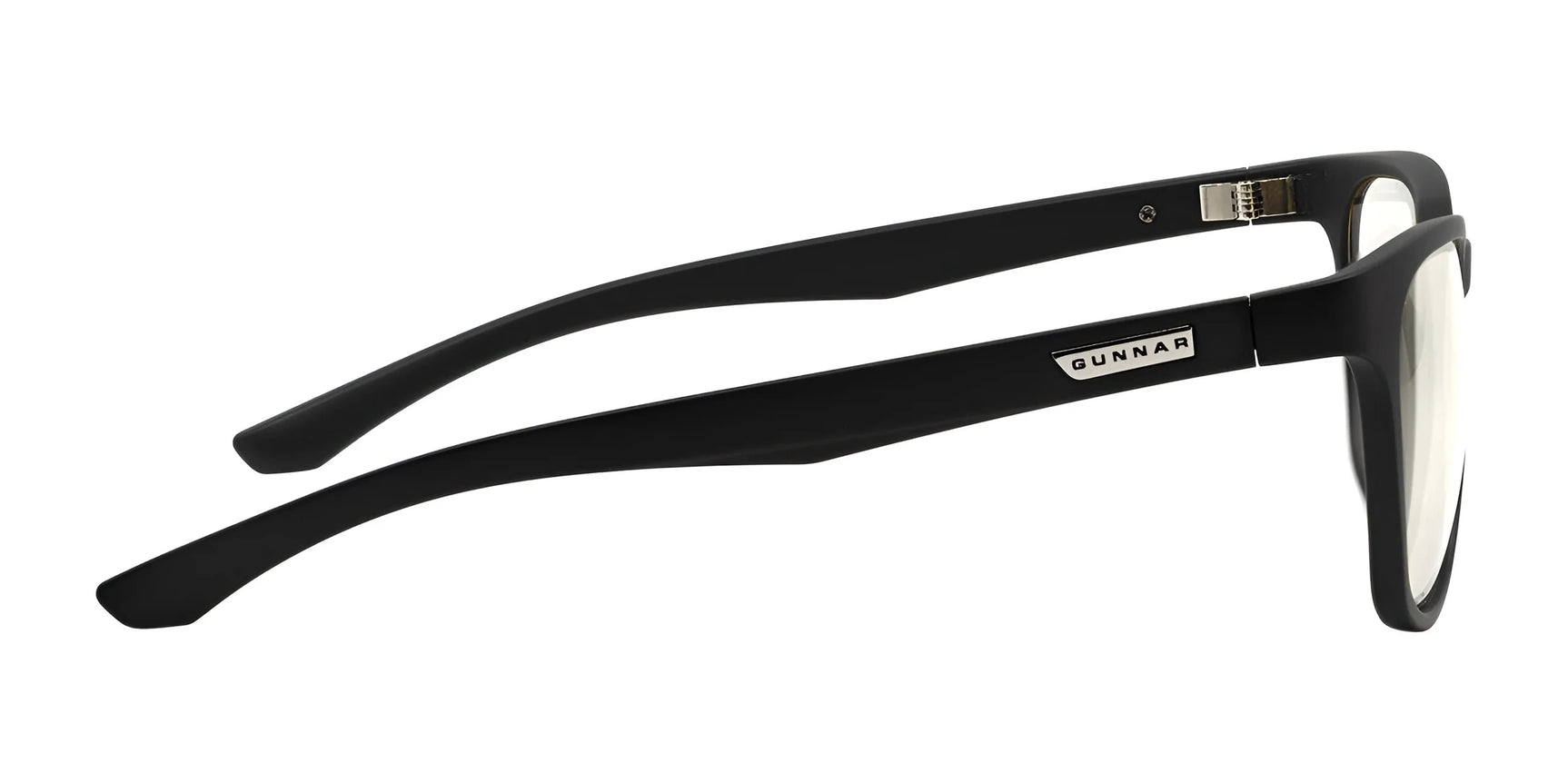 Gunnar Berkeley Computer Glasses feature a black durable nylon frame, metal hinge, and branded temple, offering exceptional blue light protection. Gunnar Berkeley Computer Glasses feature a black durable nylon frame, metal hinge, and branded temple, offering exceptional blue light protection.