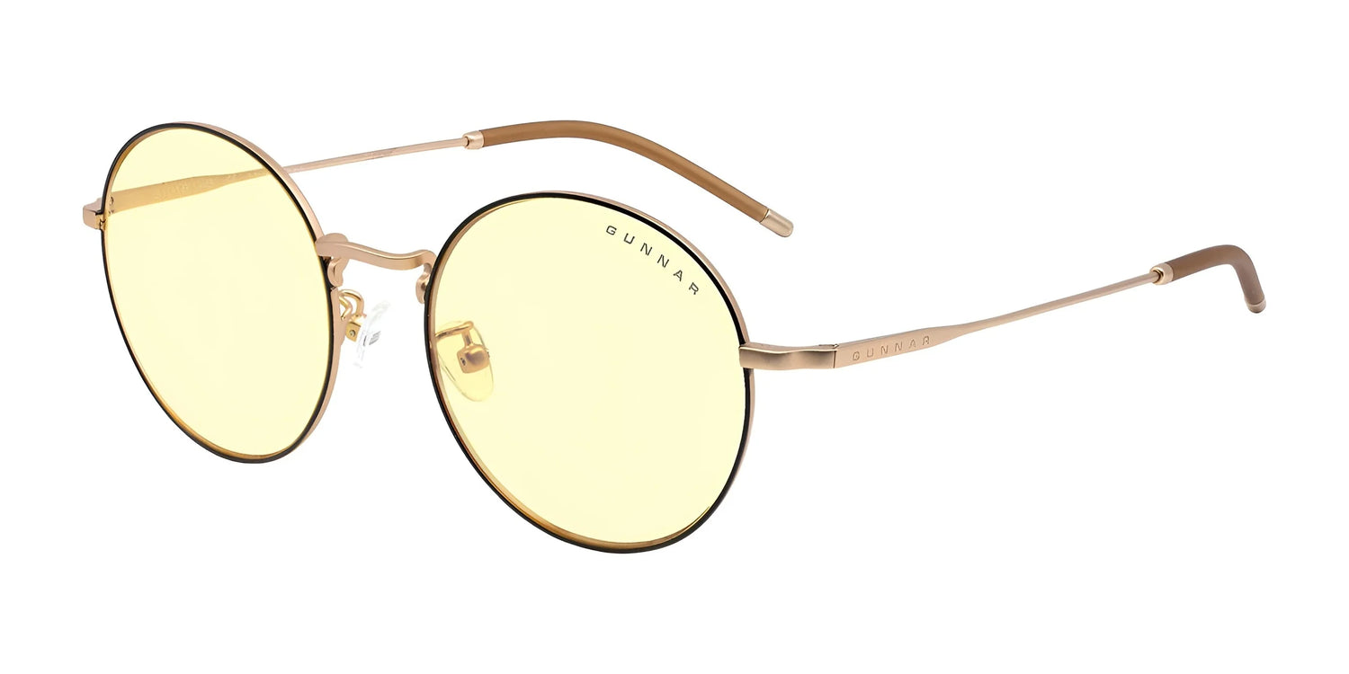Gunnar Ellipse Computer Glasses Amber GUNNAR Focus / Black / Gold Gunnar Ellipse Computer Glasses Amber GUNNAR Focus / Black / Gold