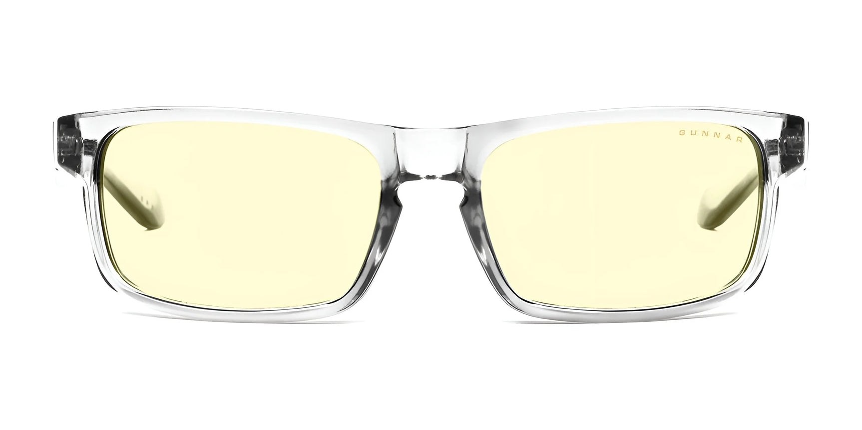 Gunnar Enigma Computer Glasses | Size 58 feature a stylish clear frame and yellow-tinted, blue light blocking lenses—ideal for prolonged screen time. Perfect for gaming enthusiasts who need both style and eye protection. Gunnar Enigma Computer Glasses | Size 58 feature a stylish clear frame and yellow-tinted, blue light blocking lenses—ideal for prolonged screen time. Perfect for gaming enthusiasts who need both style and eye protection.