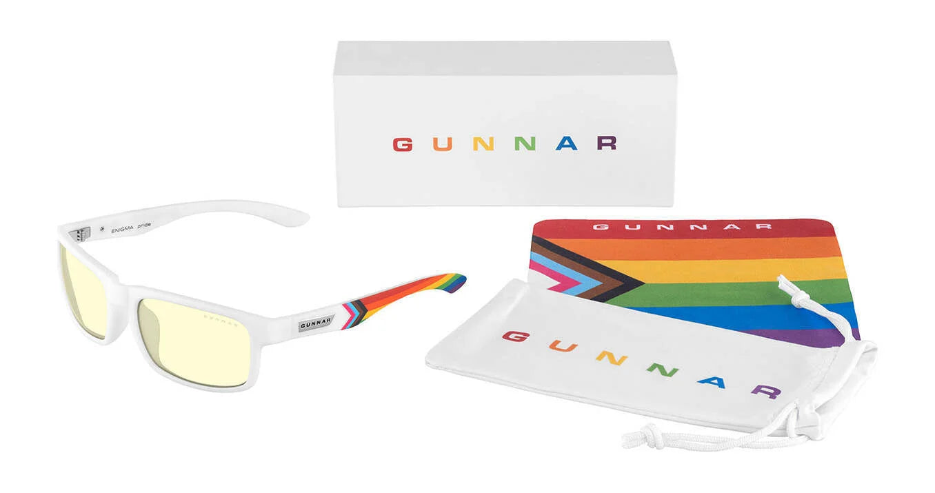 Gunnar Enigma Pride Edition Computer Eyeglasses | Size 58 Gunnar Enigma Pride Edition Computer Eyeglasses | Size 58