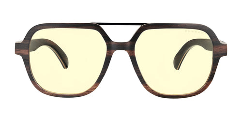 Gunnar Humboldt Computer Eyeglasses / Size 54 / Ebony / Amber