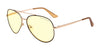 Gunnar Maverick Computer Eyeglasses | Size 58 / Black/Gold / Amber