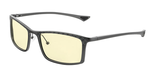 Gunnar Plaid Computer Eyeglasses | Size 55 / Onyx/Graphite / Amber
