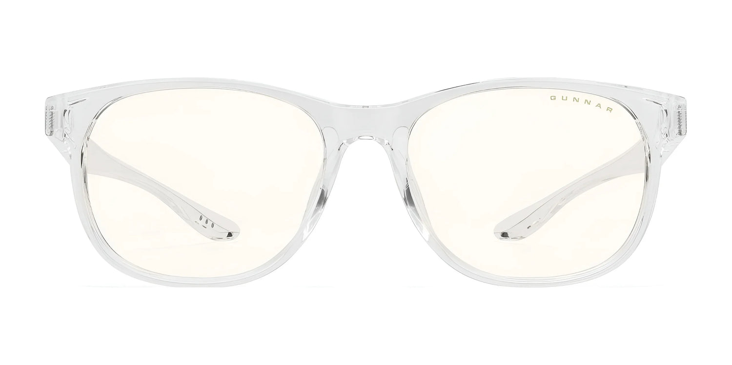 Gunnar Rush Computer Glasses, size 53, from the brand Gunnar offer blue light blocking features with slightly tinted clear frames and are ideal for both kids and teens. Gunnar Rush Computer Glasses, size 53, from the brand Gunnar offer blue light blocking features with slightly tinted clear frames and are ideal for both kids and teens.