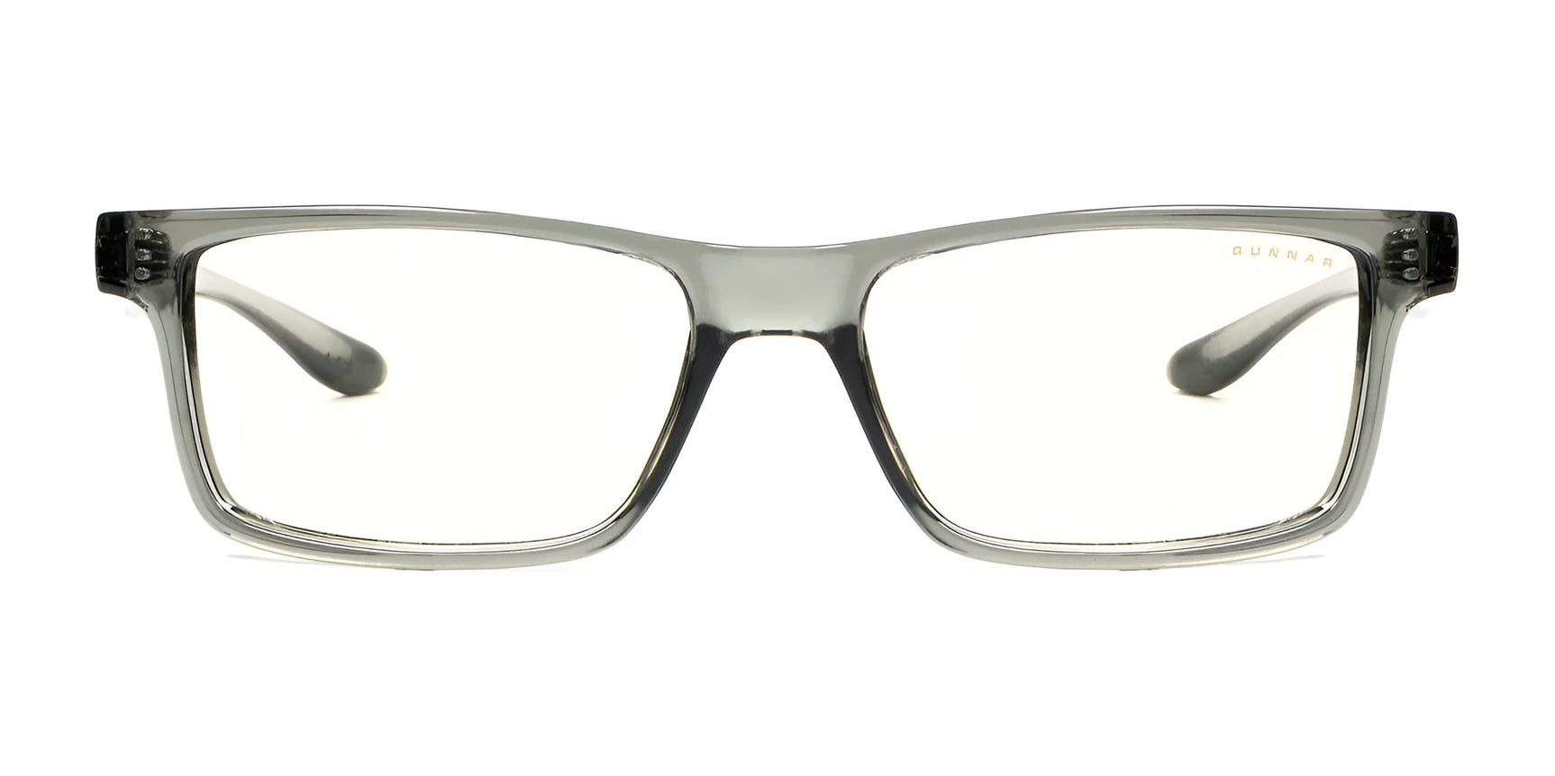 Gunnar Vertex Reading Computer Glasses, size 55, feature clear rectangular lenses with black arms and a durable nylon frame for lasting durability. Gunnar Vertex Reading Computer Glasses, size 55, feature clear rectangular lenses with black arms and a durable nylon frame for lasting durability.